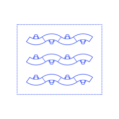 Layouts Open Offices Rows Wiggle Outline Icon Svg Set, Free Vectors File